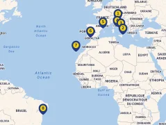 Mapa plavby