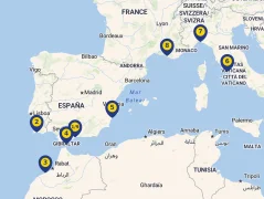 Mapa plavby