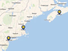 Mapa plavby