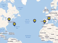 Mapa plavby