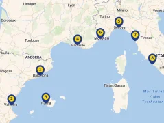 Mapa plavby