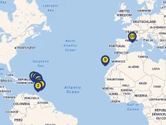 Mapa plavby